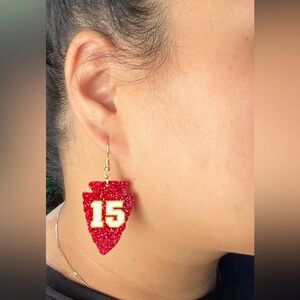 Kansas City Earrings-Patrick Mahomes